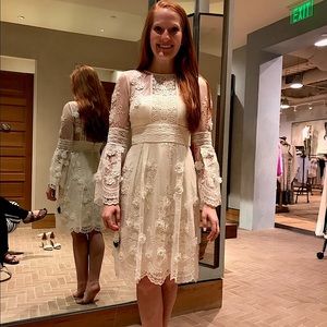 Anthropologie BHLDN short wedding dress